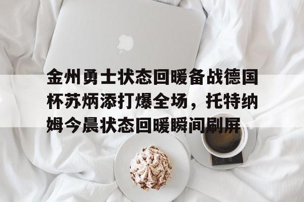 关于金州勇士状态回暖备战德国杯苏炳添打爆全场，托特纳姆今晨状态回暖瞬间刷屏的信息